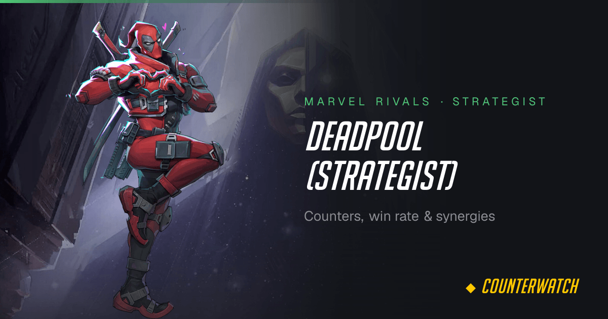 Deadpool (Strategist) Counters & Win Rate · Marvel Rivals